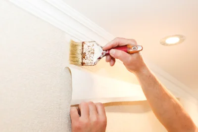 Pose de papier peint à Sainte-Eusoye — revêtements muraux et toiles de verre
